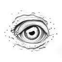 snake eye human eye  tattoo design idea