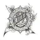 arm band, masculine, alex, ryan, kyle tattoo design idea