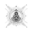 chakras tattoo design idea