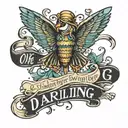 Quote that says oh , darling but what if you fly?  tattoo design idea
