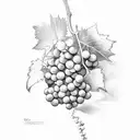 the sentence "GRAPE ME!" tattoo design idea