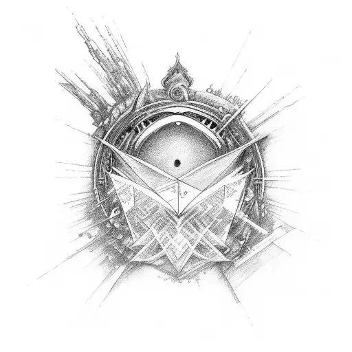 representation of the music "Healer" by "In Hearts Wake" tattoo design idea