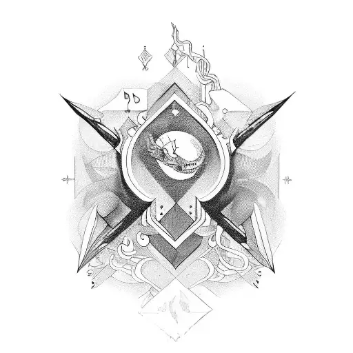 representation of the music "Healer" by "In Hearts Wake" tattoo design idea