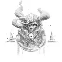 power after struggle tattoo design idea