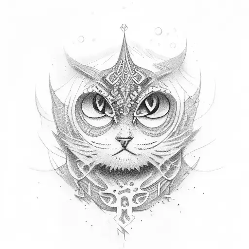 number 7 with blessed soul tattoo design idea