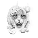 number 7 with blessed soul tattoo design idea