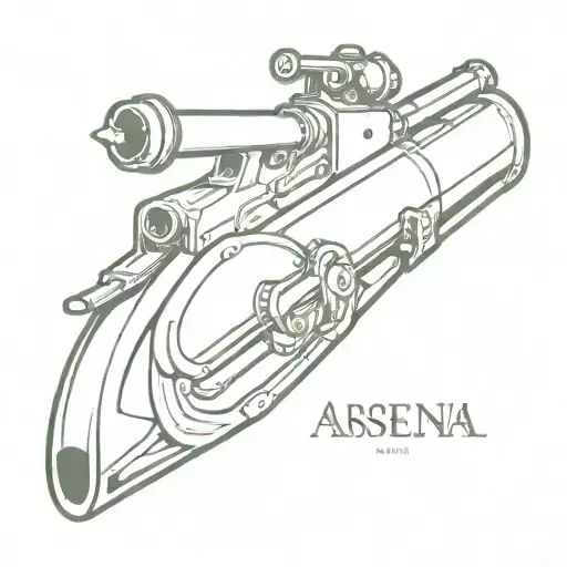 arsenal cannon arsenal text "victoria concordia tattoo design idea