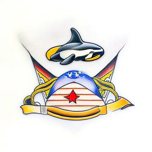 Orca tattoo design idea