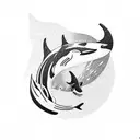 Orca tattoo design idea