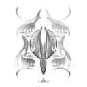 orcas tattoo design idea