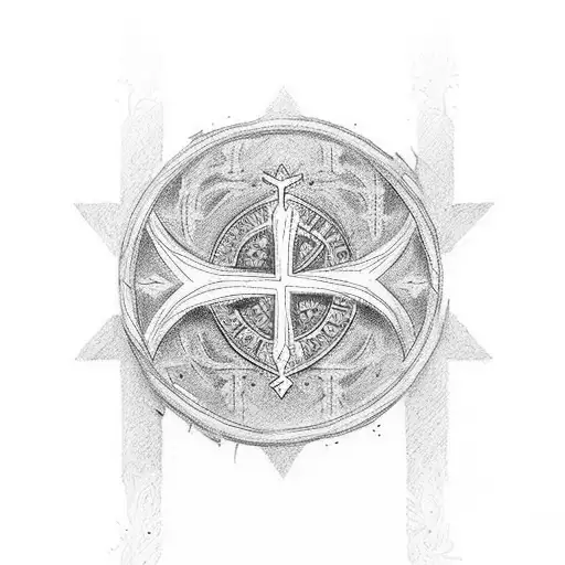 take me a tatoo with the name of my son "Asaël" add three stars in the cross. tattoo design idea