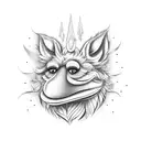 animal from Muppets tattoo design idea