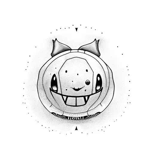 majin boo with retro jordan 1 shoes and basketball in his hand tattoo design idea