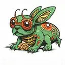 plankton pet dog tattoo design idea