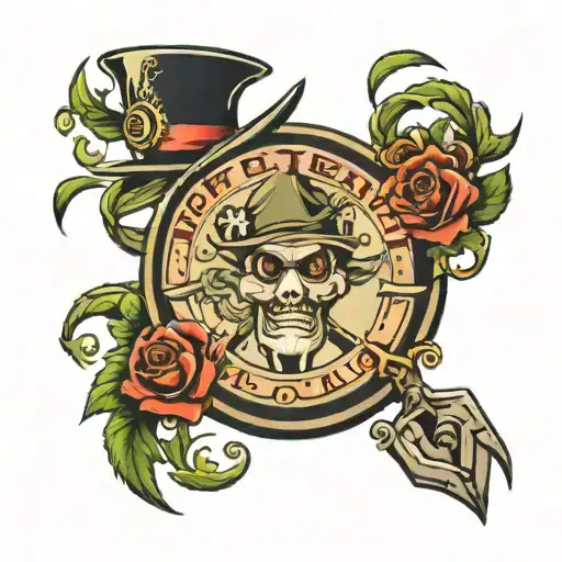 hustler money maker tattoo design idea