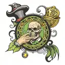 hustler money maker tattoo design idea