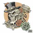 hustler money maker tattoo design idea