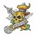 hustler money maker tattoo design idea