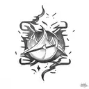 bonfire tattoo design idea