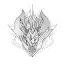 bonfire tattoo design idea