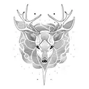 elk tattoo design idea