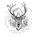 elk tattoo design idea