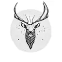 elk tattoo design idea