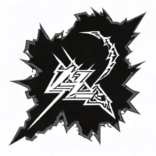the lightning bolt from the ac/dc logo tattoo design idea