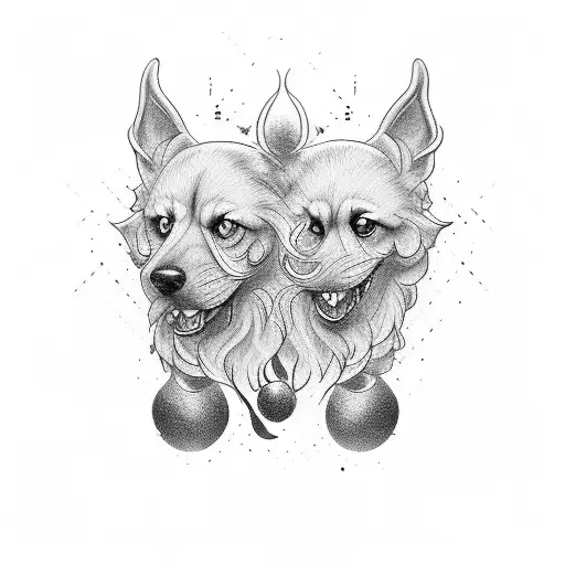 cerberus tattoo design idea