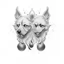 cerberus tattoo design idea