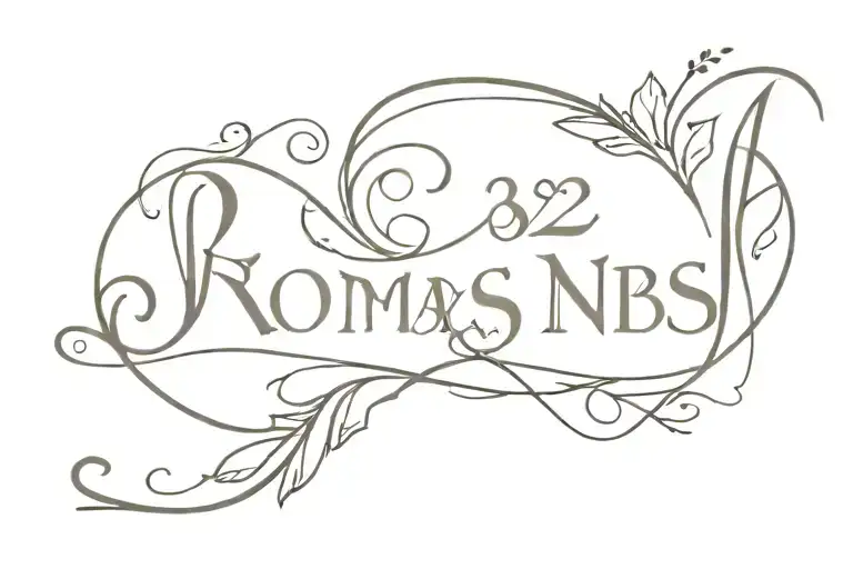 Romans 8:28 tattoo design idea