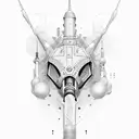 drill aviation tattoo design idea