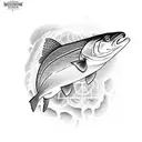 trout tattoo design idea