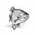 trout tattoo design idea