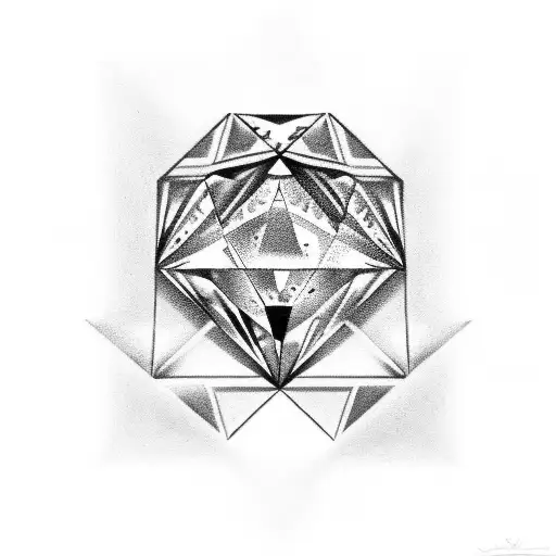 Diamond with 1998 tattoo design idea