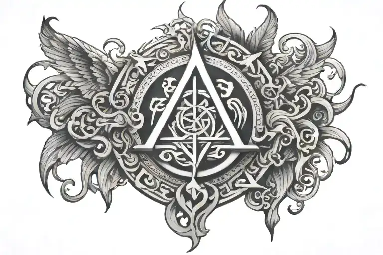 Yahweh tattoo design idea