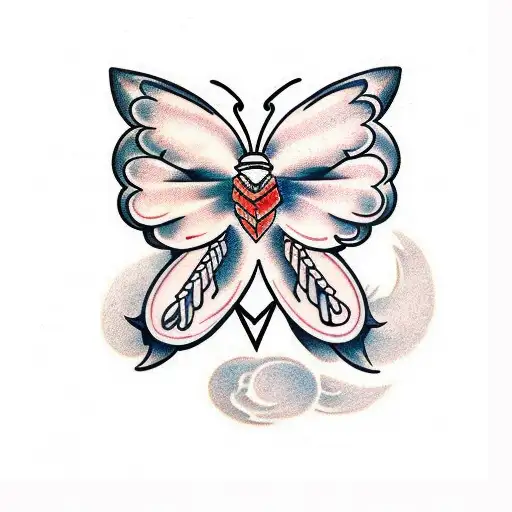 Moth to a flame tattoo design idea