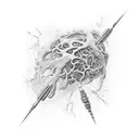 multiple sclerosis myelin dna tattoo design idea