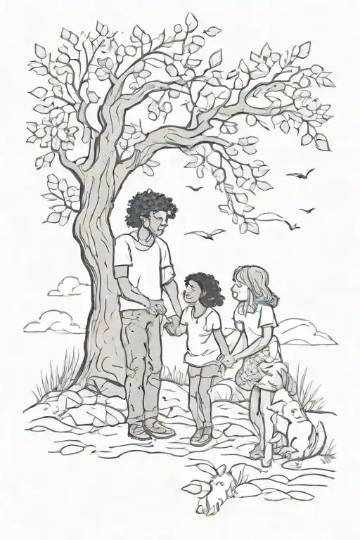 breaking free from family boundaries+ taking control over life tattoo design idea