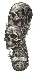 remember love yourself tattoo design idea