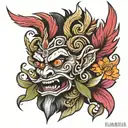 rangda bali tattoo design idea