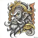 rangda bali tattoo design idea