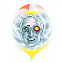 Ray Bradbury sci fi tattoo design idea