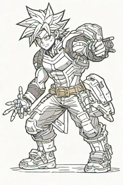 cut ans m'y hero academia tattoo design idea