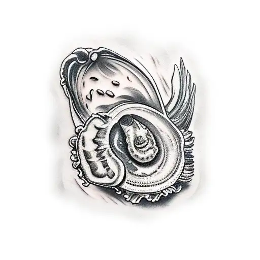 beer and oysters tattoo design idea