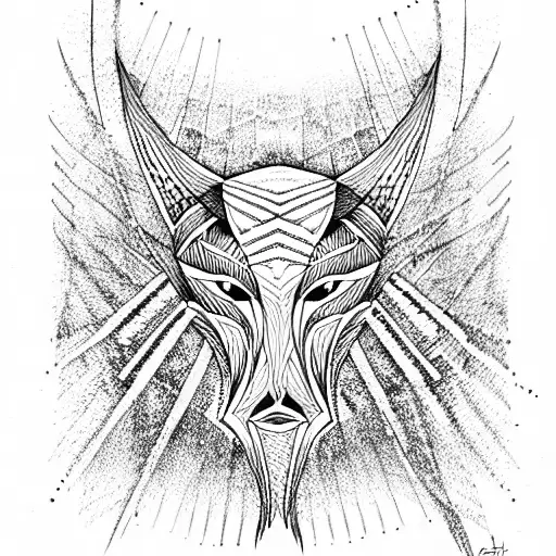 pharaoh  tattoo design idea