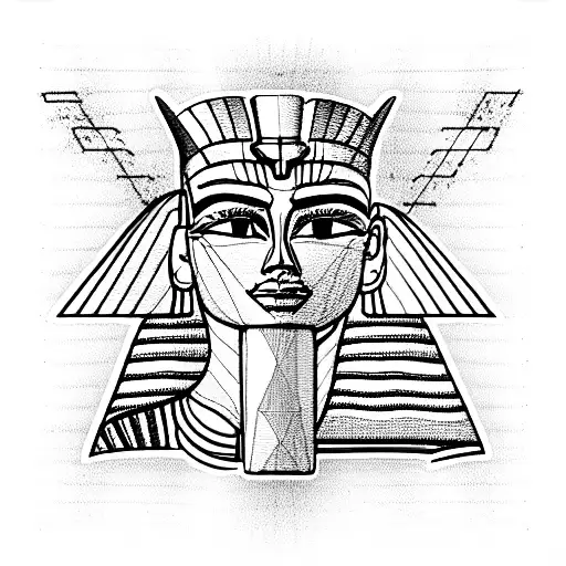 pharaoh  tattoo design idea