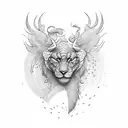 freedom, strenght, nature tattoo design idea