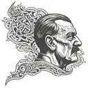 hitler  tattoo design idea