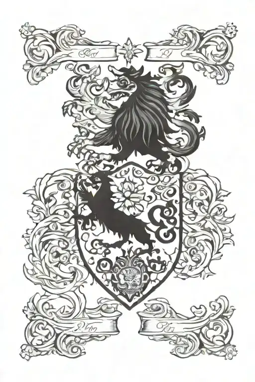 Gonzalez family crest tattoo design idea